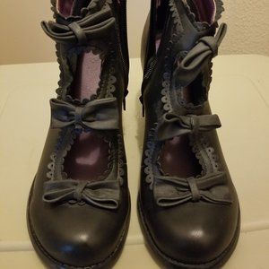 Gothic Heeled Boots by Mojo Moxy